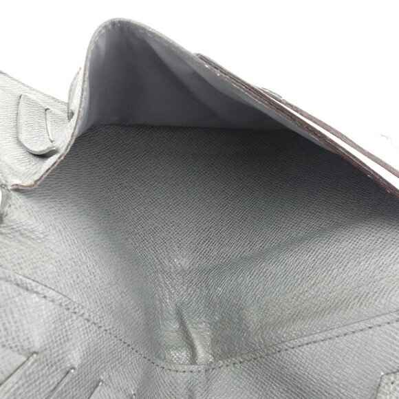 Louis Vuitton Long Bill Tag Gray Gray Leather Authentic Used - Picture 6 of 8